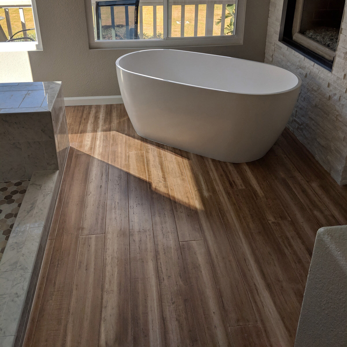Cali Bamboo Fossilized Savanna Bamboo 5.31-in W x 9/16-in T Distressed Engineered Hardwood Flooring (21.5-sq ft/Carton)