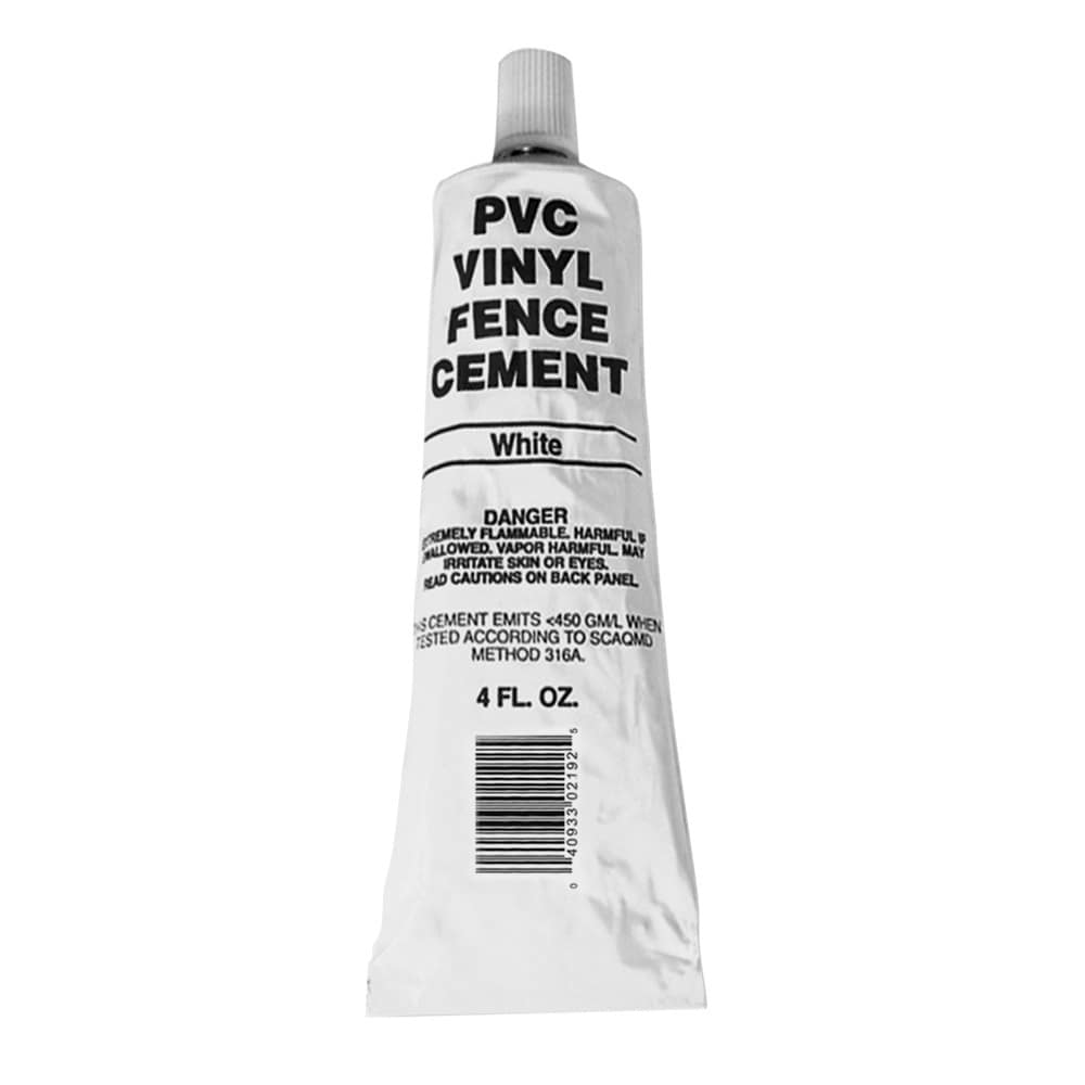 Freedom 6.375-in White PVC Vinyl Cement For Vinyl Fence
