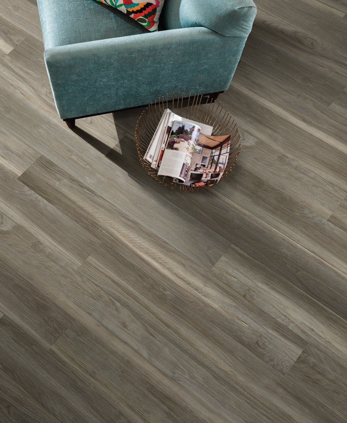 Shaw Westwork Harbor Gray 12-mil x 6-in W x 48-in L Waterproof Glue Down Luxury Vinyl Plank Flooring (41.72-sq ft/ Carton)