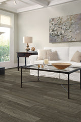Shaw (Sample) Westwork Baron Brown Wood Look 12-mil Waterproof Glue Down Luxury Vinyl Plank