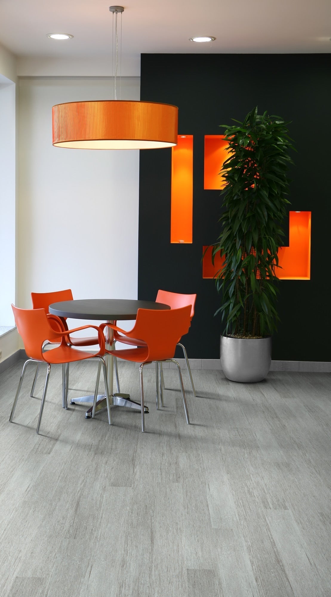 Shaw (Sample) Westwork Stroke Gray Wood Look 12-mil Waterproof Glue Down Luxury Vinyl Plank