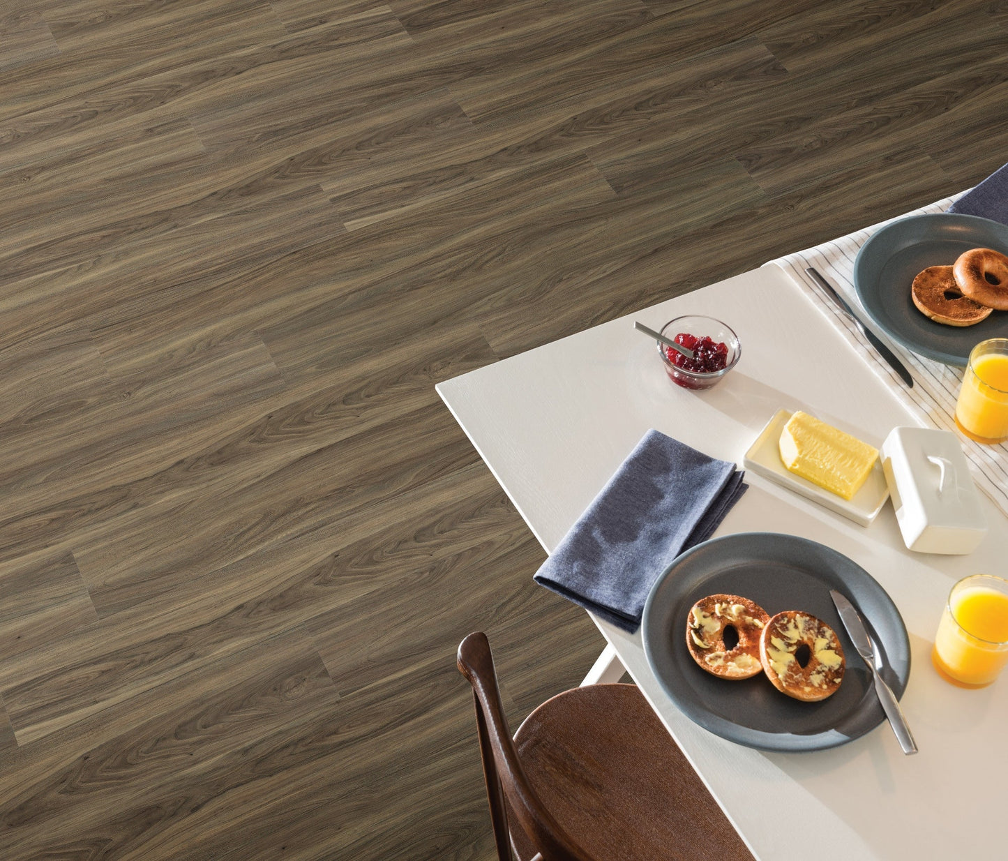 Shaw Floors Shaw Newcastle Chateau Walnut Brown 12-mil x 7-in W x 48-in L Waterproof Interlocking Luxury Vinyl Plank Flooring (18.68-sq ft/ Carton)