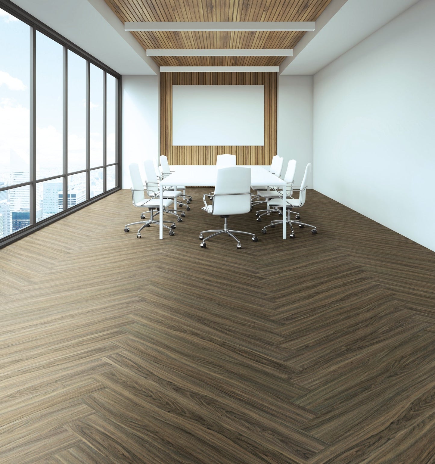 Shaw Floors Shaw Newcastle Chateau Walnut Brown 12-mil x 7-in W x 48-in L Waterproof Interlocking Luxury Vinyl Plank Flooring (18.68-sq ft/ Carton)