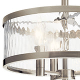 Kichler Marita 13-in Brushed Nickel Coastal Incandescent Semi-Flush Mount Light
