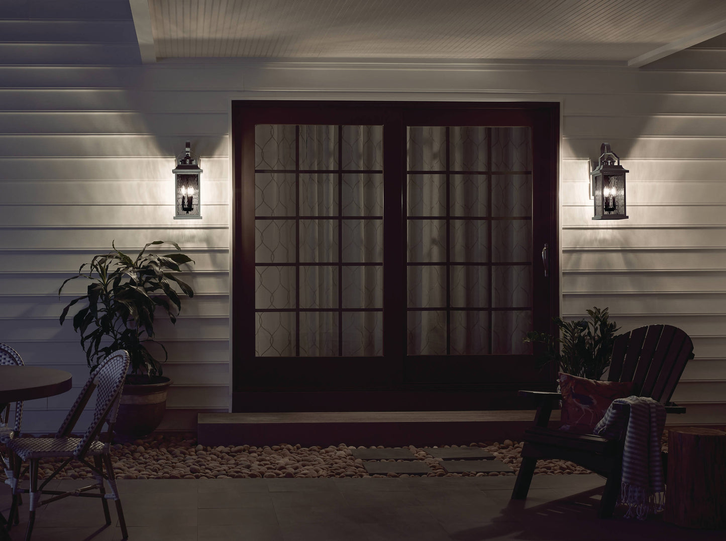 Kichler Linford 22.25-in H Olde Bronze Candelabra Base (E-12) Outdoor Wall Light
