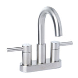 Jacuzzi Duncan Matte Black 2-Handle 4-in Centerset WaterSense Bathroom Sink Faucet with Drain