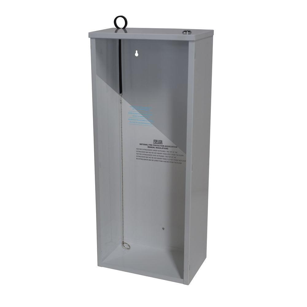 18.86 in. H x 8.11 in. W x 6.0 in. D 5 lbs. Steel Industrial Grade Fire Extinguisher Cabinet in White - Super Arbor