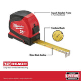 25 ft. Compact Tape Measure W/ Jobsite Straight Scissors - Super Arbor