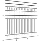 INTEX Providence Three Line Level Rail Kit with Reinforcements 8-ft x 40-in White PVC Deck Rail Kit