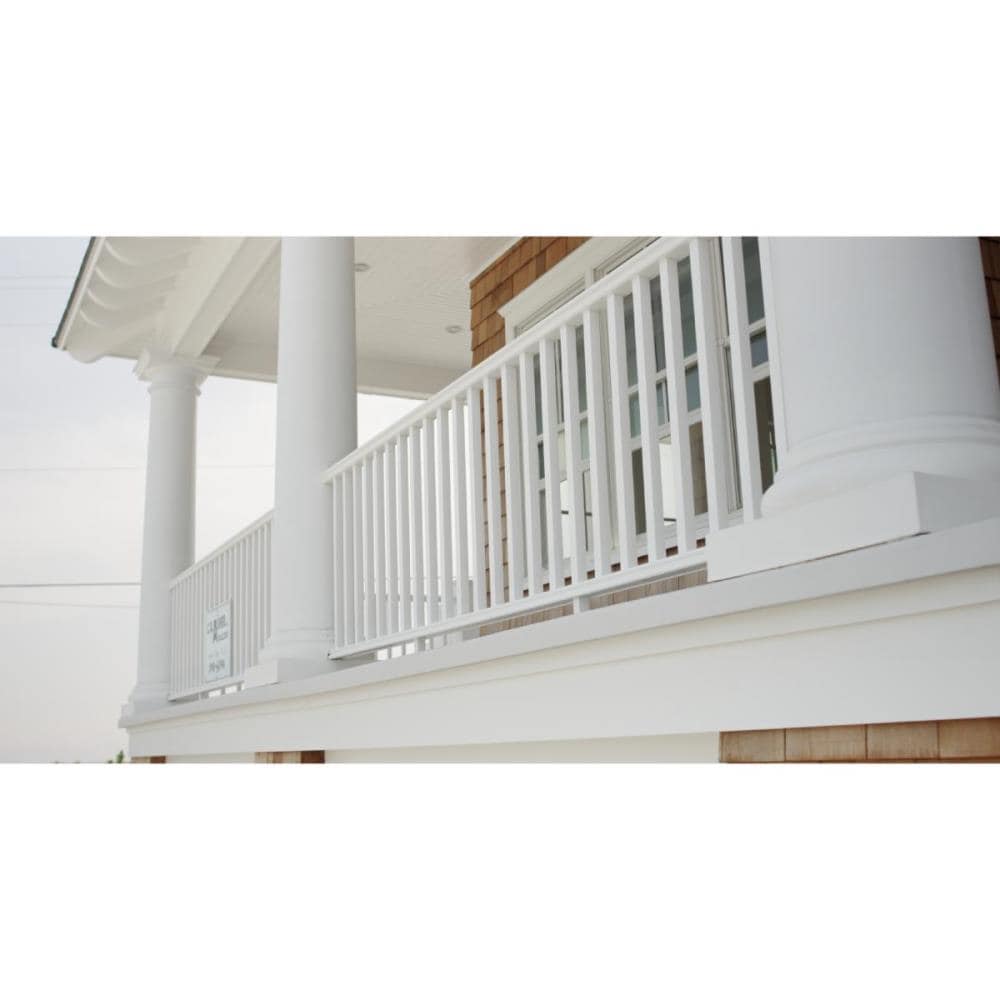 INTEX Providence Three Line Level Rail Kit with Reinforcements 8-ft x 40-in White PVC Deck Rail Kit