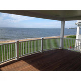 INTEX Providence Three Line Level Rail Kit with Reinforcements 8-ft x 40-in White PVC Deck Rail Kit