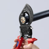 KNIPEX 10-in Ratcheting Cable Cutting Pliers, Chrome Vanadium Steel Blades