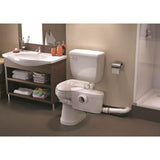 SaniAccess3 2-Piece 1.280 GPF Single Flush Elongated Toilet with .5 HP Macerating Pump in White - Super Arbor