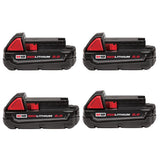 M18 18-Volt Lithium-Ion XC Extended Capacity Battery Pack 6.0Ah (4-Pack) - Super Arbor