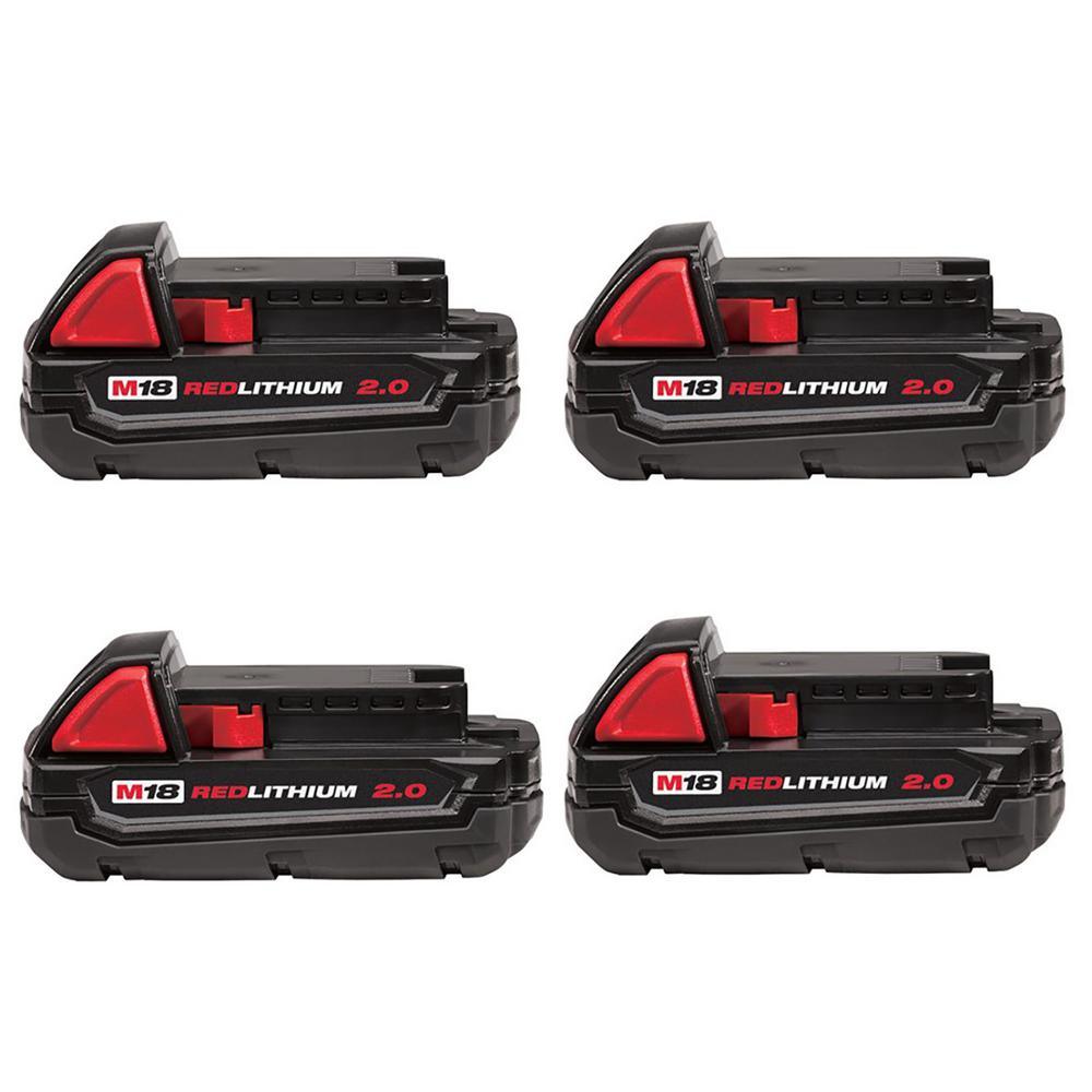 M18 18-Volt Lithium-Ion Compact Battery Pack 2.0Ah (8-Pack) - Super Arbor