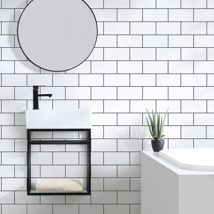 19.5 in. Pierre Bath Vanity with Vanity Top in Glossy White Basin