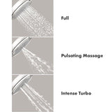 4-spray 5.375 in. Dual Shower Head and Handheld Shower Head in Chrome