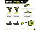 RYOBI ONE+ 18V HP Brushless Cordless 4-Tool Combo Kit with (2) Batteries, Charger, Bag + Free Jig Saw