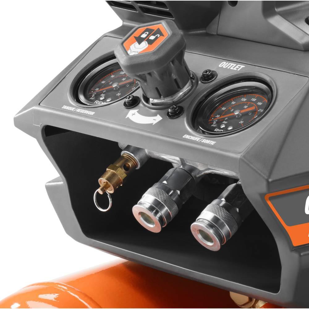 4.5 Gal. Portable Electric Strong Start Air Compressor with 15¬∞ 1-3/4 in. Coil Roofing Nailer - Super Arbor