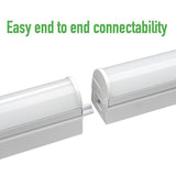 4 ft. Color Changing 32-Watt Equivalent Integrated LED White Strip Light Linkable 1800 Lumens (4 Pack)