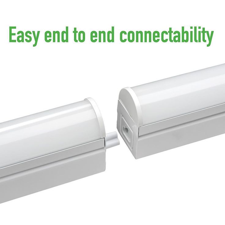 Plug In or Direct Wire Power Connection 2 ft. White 4000K Integrated LED Strip Light (with power cord and linking cord)