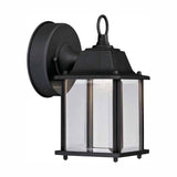 Black Integrated LED Outdoor Line Voltage Wall Sconce