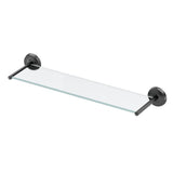 Designer II 22.5 in. W Glass Shelf in Matte Black - Super Arbor