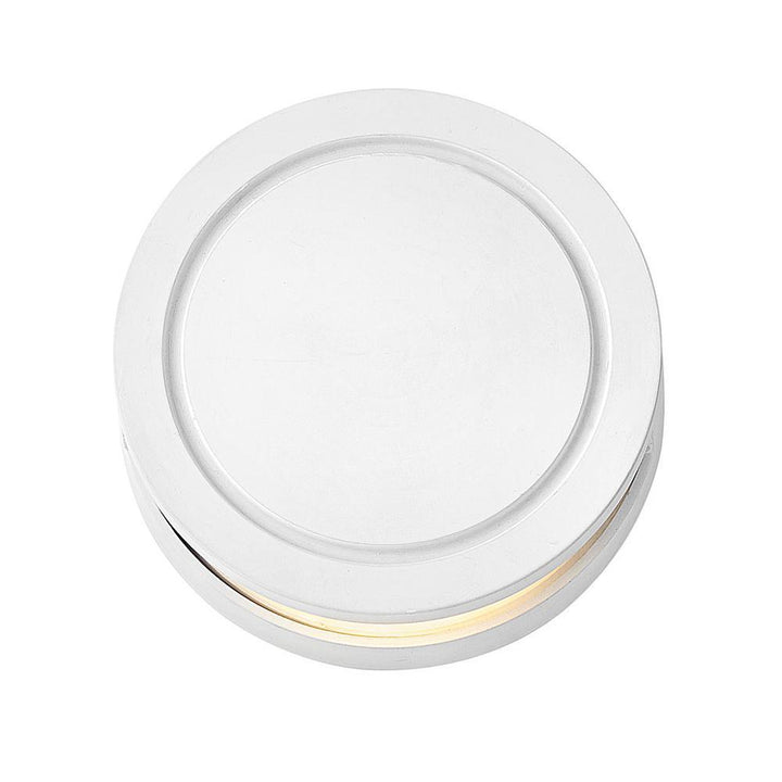 Modern Low-Voltage Satin White Integrated LED Round Stair Light - Super Arbor