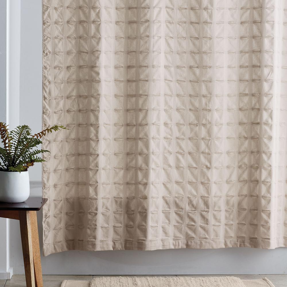 Organic Cotton 72 in. White Shower Curtain - Super Arbor