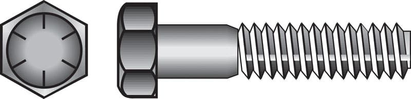 Hillman 1 in. D x 6 in. L Heat-Treated Steel Hex Head Cap Screw, Grade 8, 10-Pack