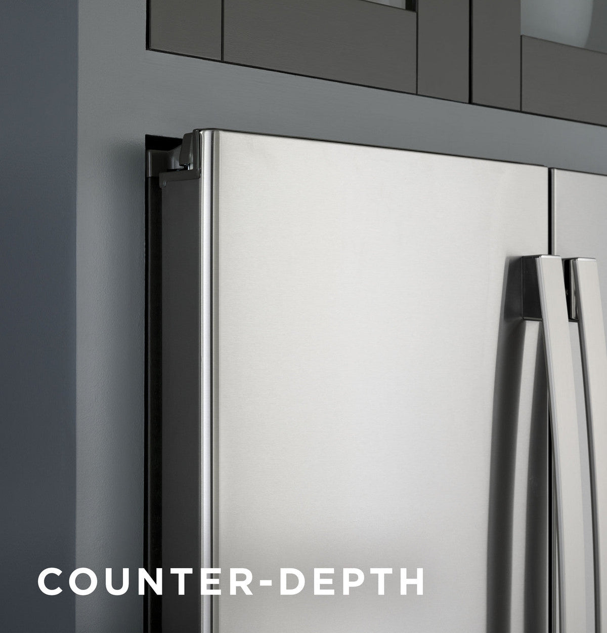 GE Profile 22.1 cu. ft. Counter-Depth French Door Refrigerator with Hands-Free AutoFill, Fingerprint Resistant Stainless Steel