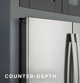 GE Profile 22.1 cu. ft. Counter-Depth French Door Refrigerator with Hands-Free AutoFill, Fingerprint Resistant Stainless Steel