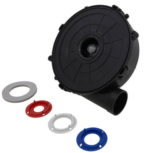 Lennox 14L67 inducer motor - side view (Voltage: 115V; RPM: 3200)