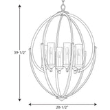 Progress Lighting Evoke 6-Light Antique Bronze Transitional Chandelier