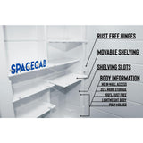 Zaca Capella 16-in x 26-in Recessed Mount White Mirrored Medicine Cabinet