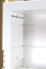 Zaca SpaceCab 16-in x 26-in Recessed Mount Mirror Mirrored Medicine Cabinet