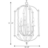 Progress Lighting Greyson 6-Light Black Rustic Chandelier