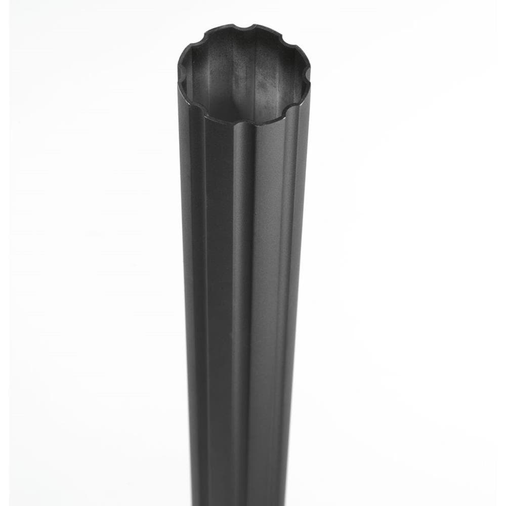 Progress Lighting Outdoor Posts 84-in Black Fluted Traditional Pole