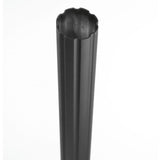 Progress Lighting Outdoor Posts 84-in Black Fluted Traditional Pole
