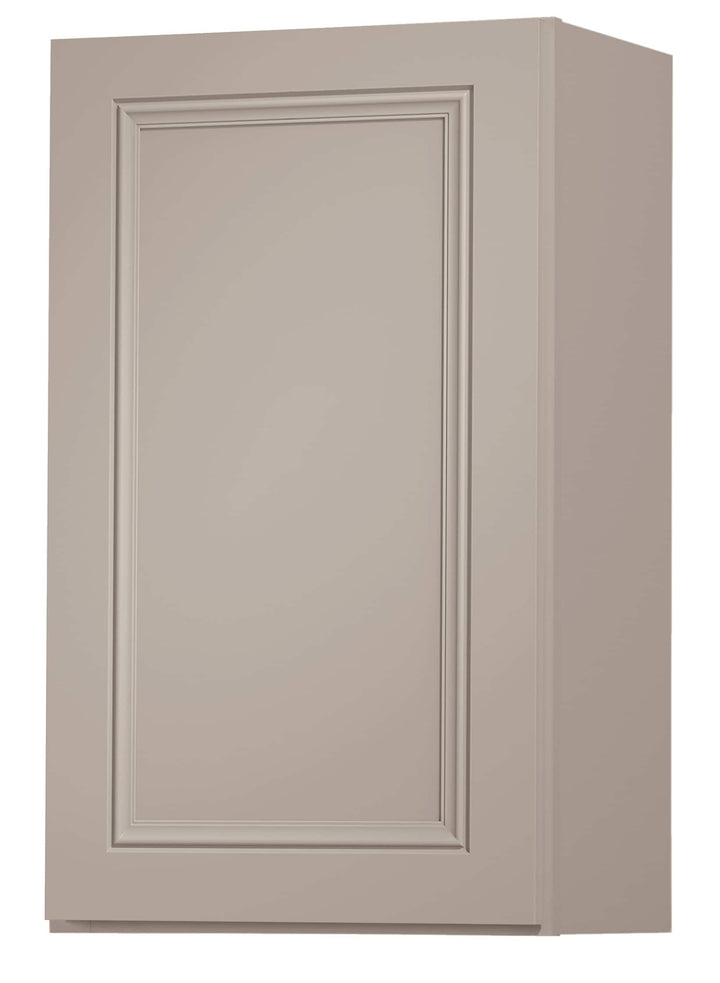 Diamond NOW Wintucket 18-in W x 30-in H x 12-in D Cloud Gray Wall Fully Assembled Cabinet (Recessed Panel Square Door Style)