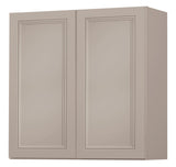 Diamond NOW Wintucket 30-in W x 30-in H x 12-in D Cloud Gray Wall Fully Assembled Cabinet (Recessed Panel Square Door Style)