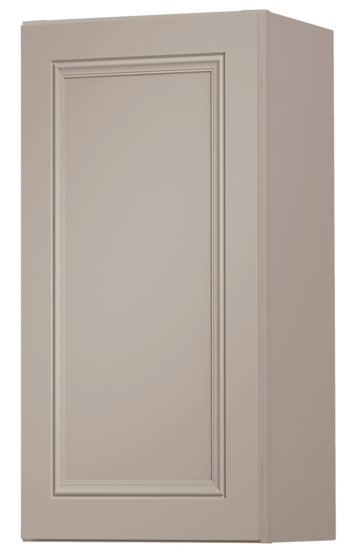 Diamond NOW Wintucket 15-in W x 30-in H x 12-in D Cloud Gray Wall Fully Assembled Cabinet (Recessed Panel Square Door Style)
