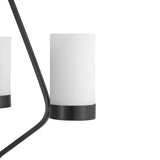 Progress Lighting Elevate 3-Light Matte Black Modern/Contemporary Chandelier