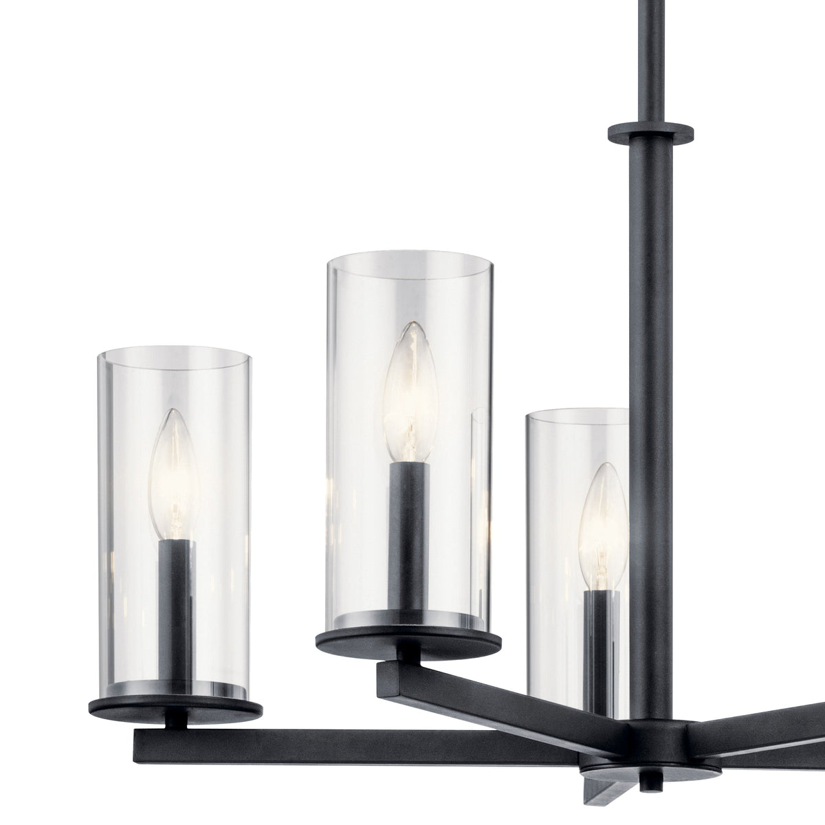 Kichler Crosby 5-Light Black Modern/Contemporary Chandelier