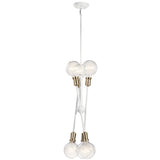 Kichler Armstrong 6-Light White Mid-century Chandelier