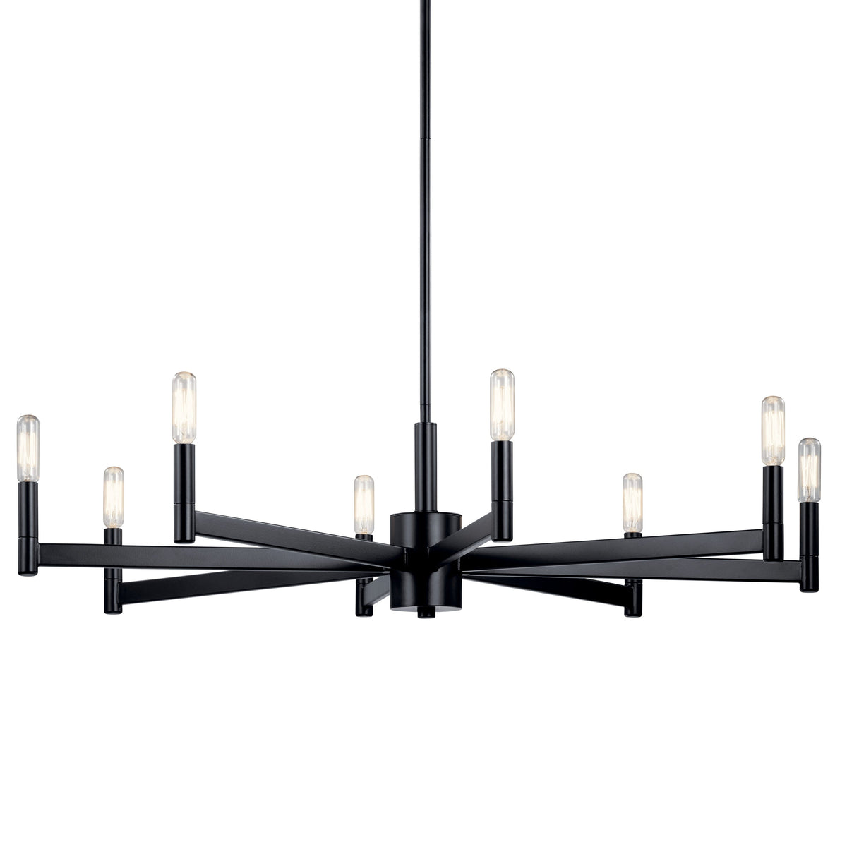 Kichler Erzo 8-Light Black Modern/Contemporary Chandelier