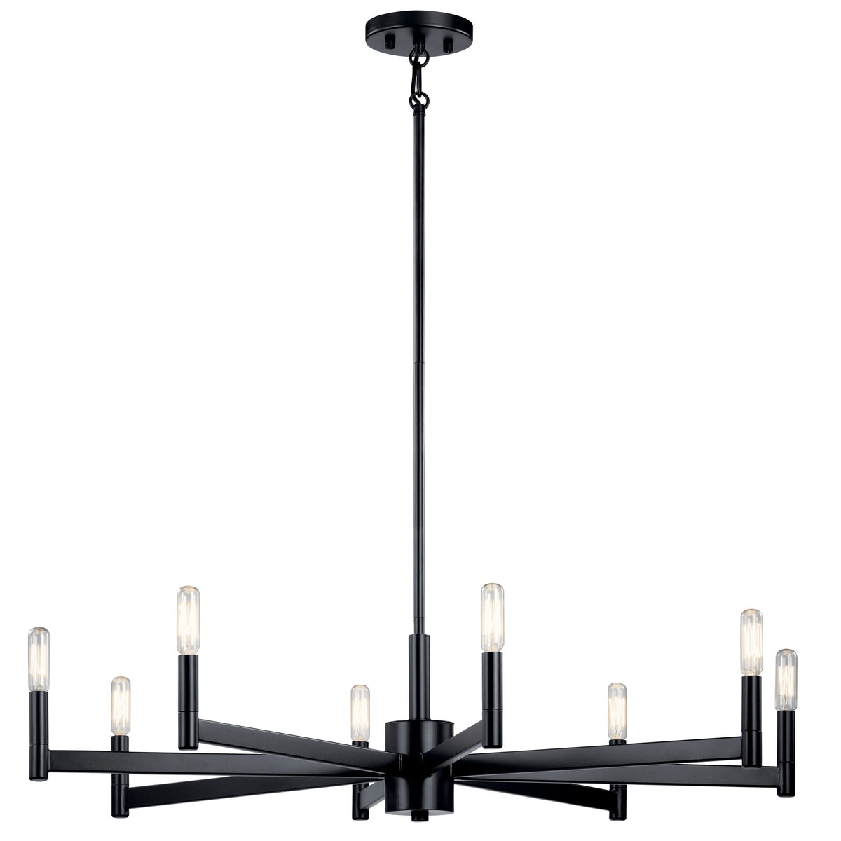 Kichler Erzo 8-Light Black Modern/Contemporary Chandelier