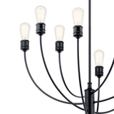 Kichler Hatton 8-Light Black Transitional Chandelier