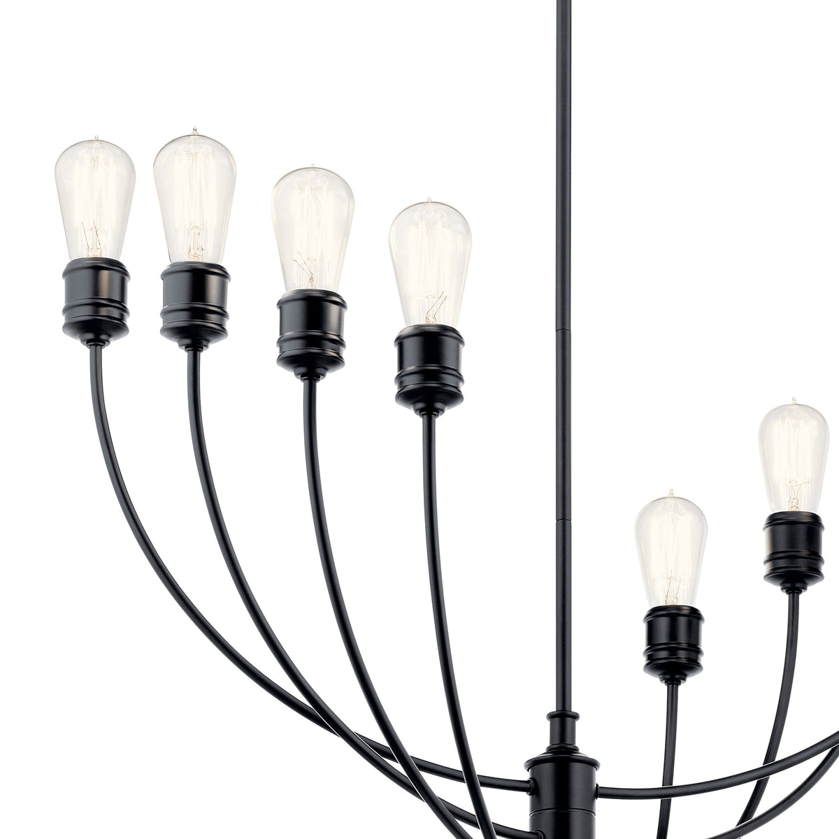 Kichler Hatton 8-Light Black Transitional Chandelier