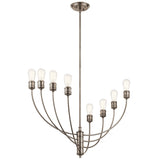 Kichler Hatton 8-Light Pewter Transitional Chandelier